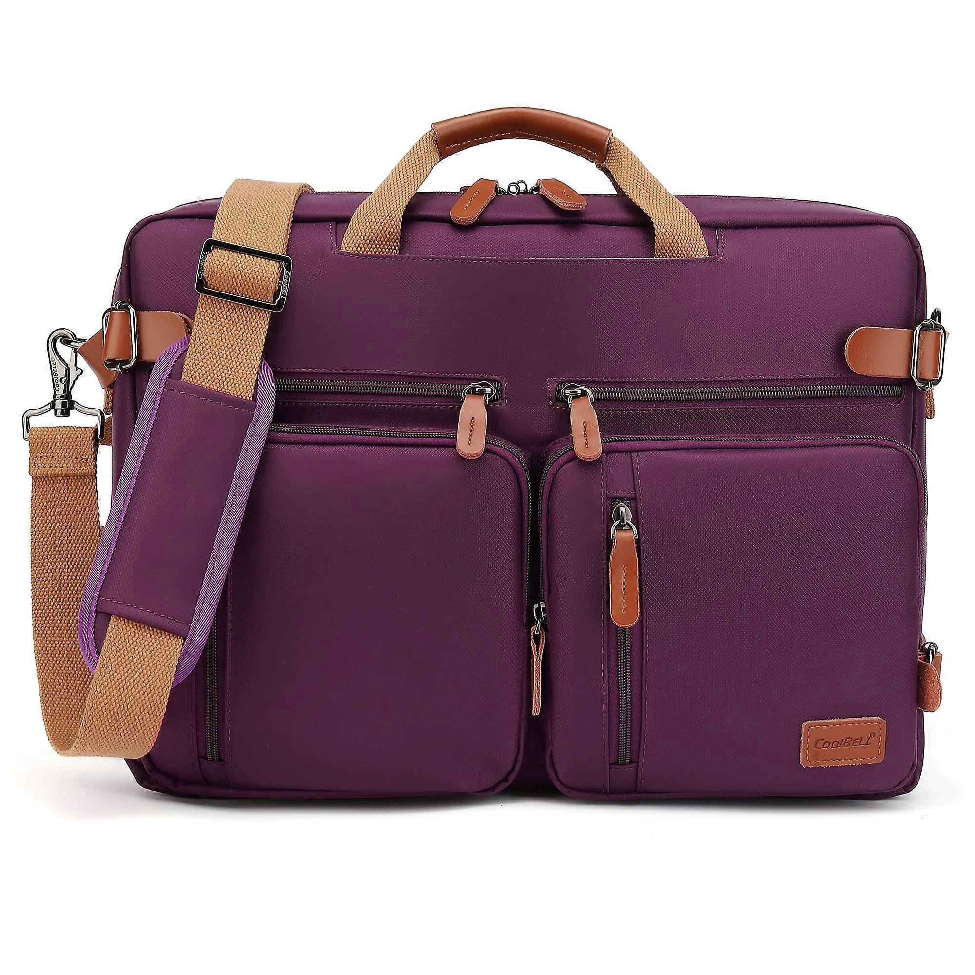 Multi-Functional Laptop Convertible Backpack Business Briefcase Fits 17.3 Inch Laptop