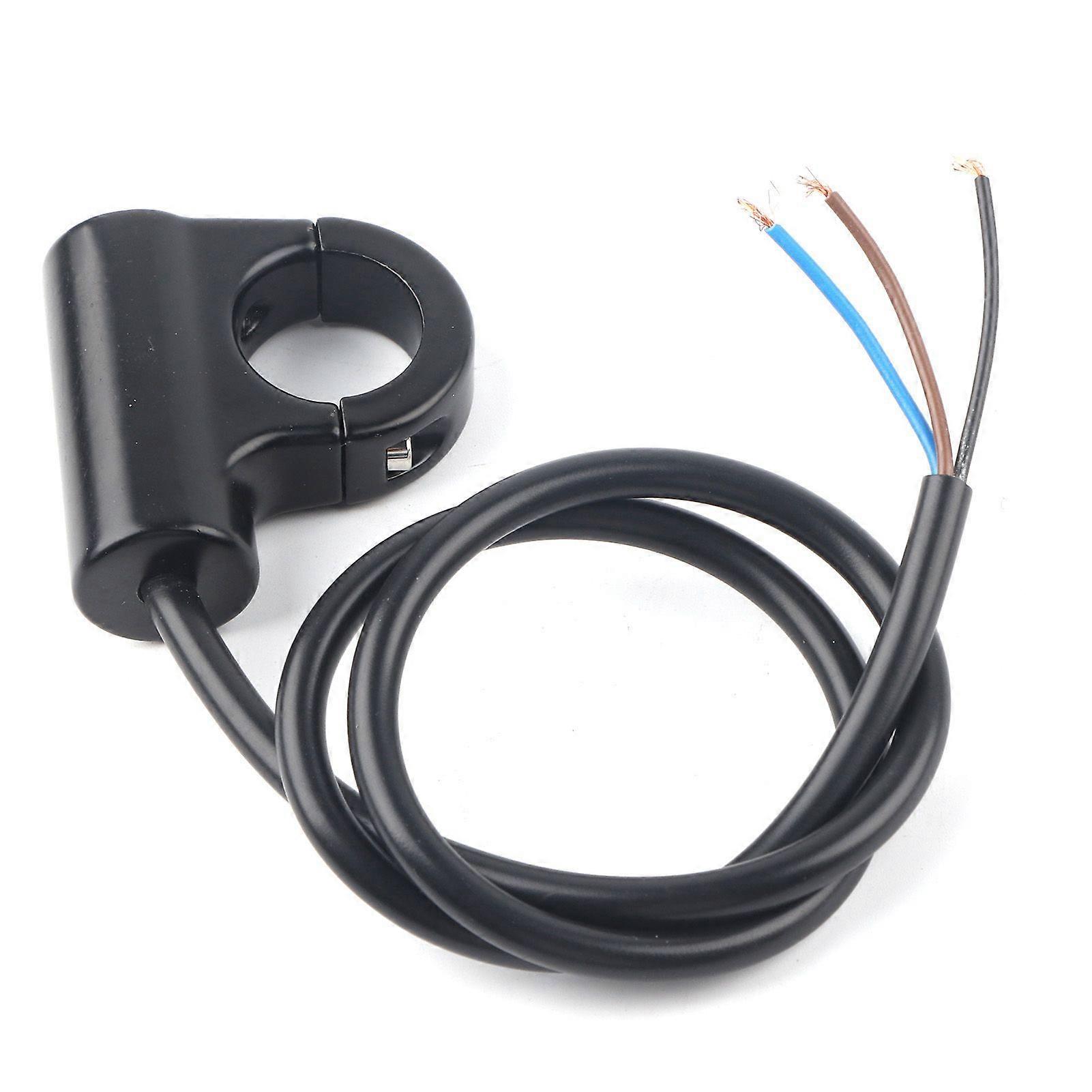 22mm Motorcycle Handlebar Mount Switch Push Button Headlight Brake Fog Lights ON/OFF Model B Blue Ray Version