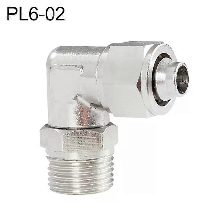 Quick Fitting Elbow Connector-Nickel Plated Copper,Twist Swivel,PL6-02
