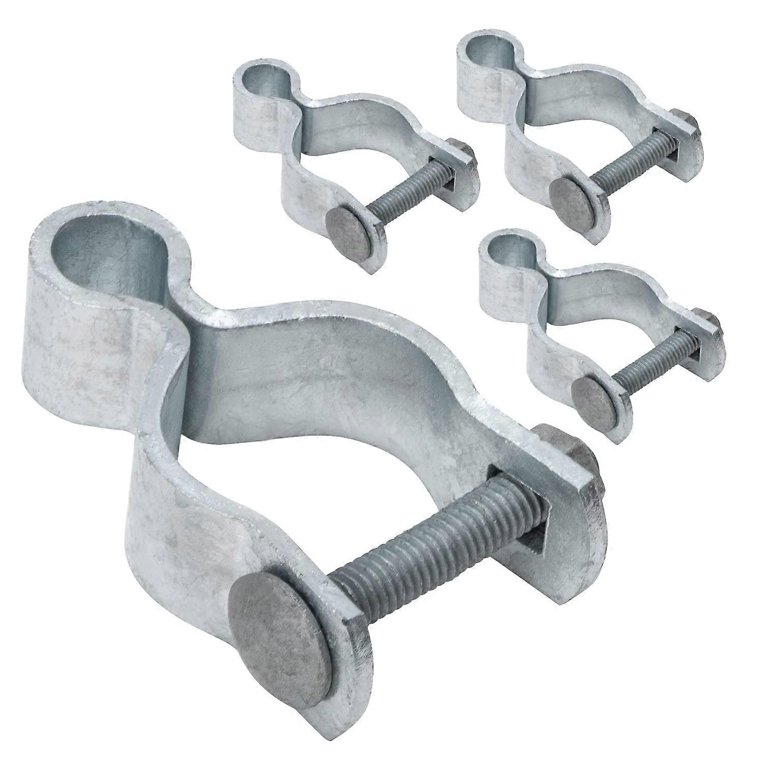 4 PCS Galvanized Steel Gate Hinge for Chain Link Fence Hardware 1-5/8'