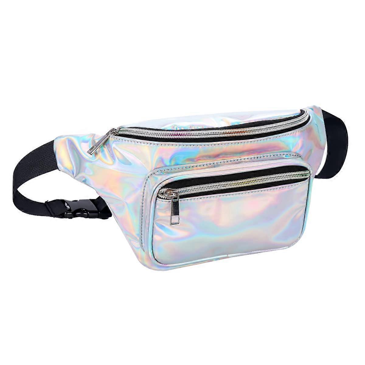 Holographic Reflective Fanny Pack for Swimming and Running