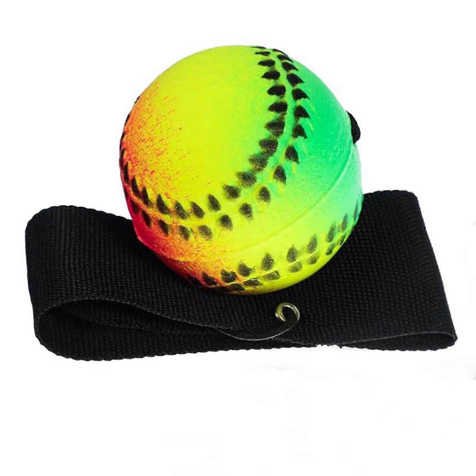 Colorful Elastic Wrist Ball Wrist Rebounds Ball Sport Ball with Wrist Strap for Exercise and Relaxation
