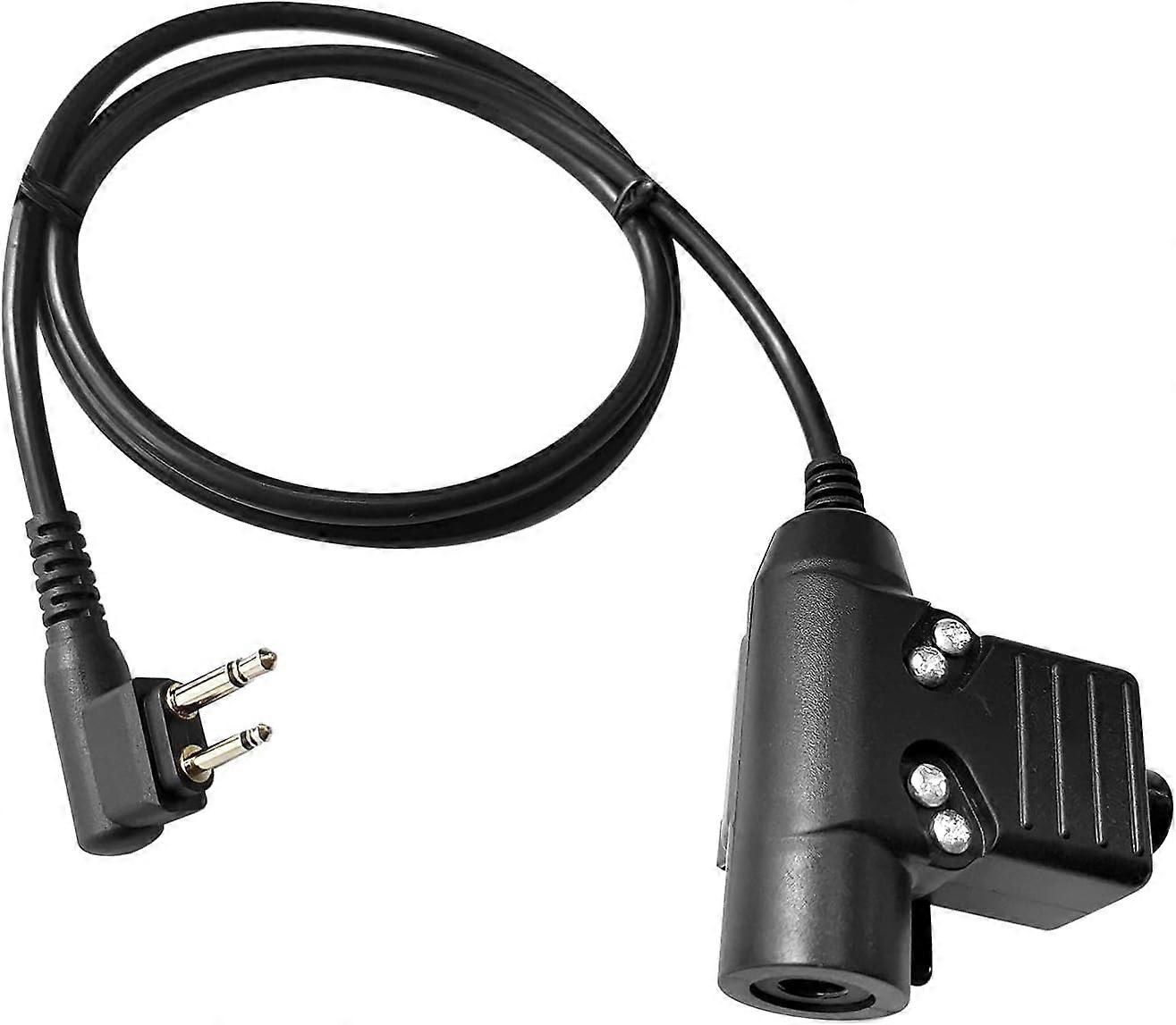 Tactical U94 PTT Adapter Civilian Headset Push to Talk Connector Cable 7.1mm