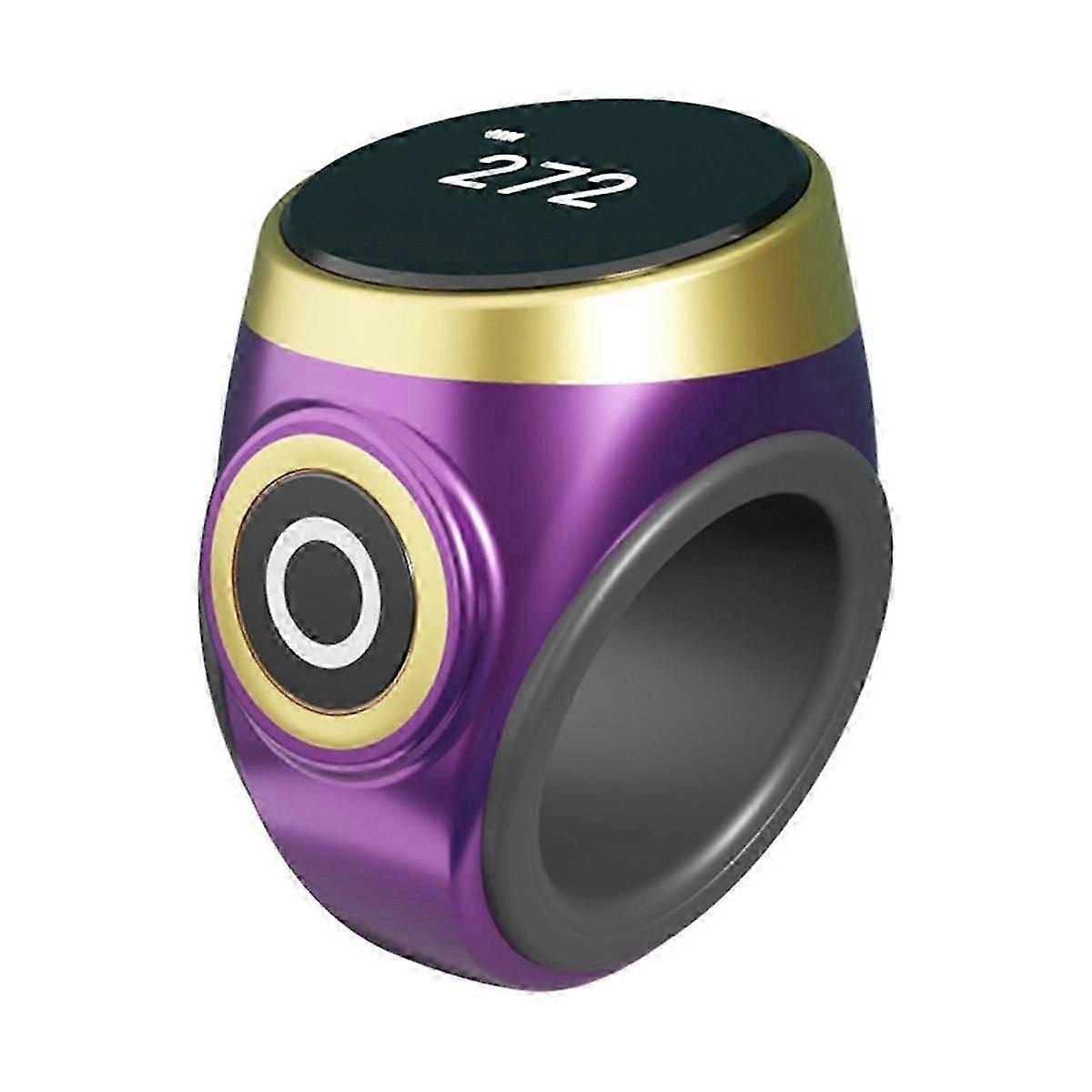 Hand Press Electronic Digital Counting Counter Ethnic Style Portable Points Rechargeable Ring Ring