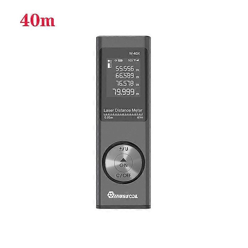 MUSTOOL 40/80m Digital Mini Laser Rangefinder with Electronic Angle Sensor Switching USB Charging Mode Area Volume Measure Laser