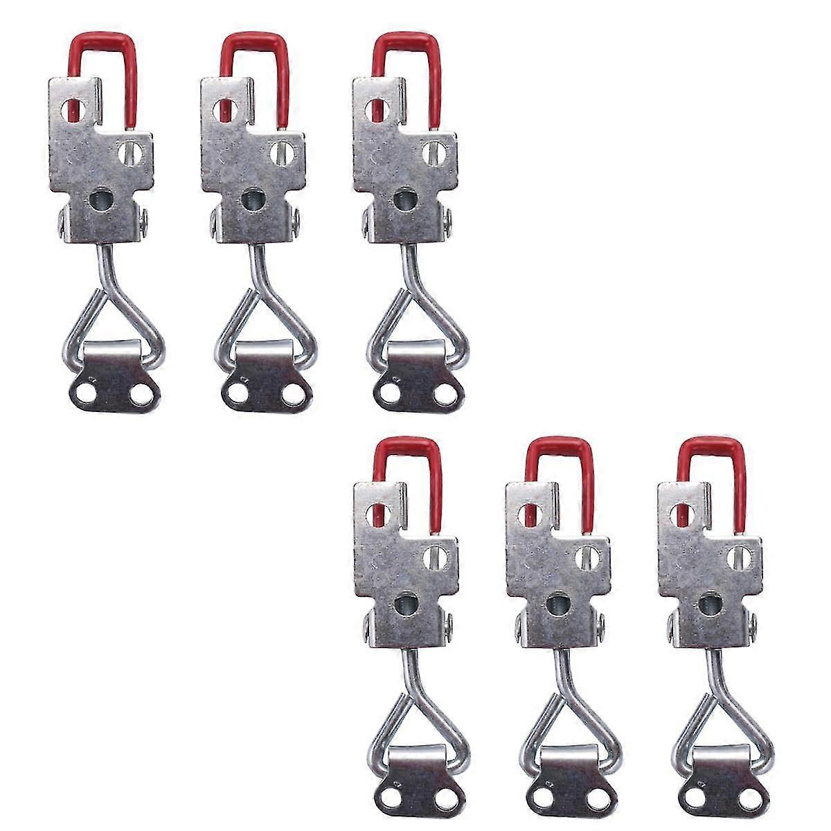 Pull Latch Clamp 6PCS Pull Action Latch Adjustable Toggle Clamp 150Kg 330Lbs Holding Capacity