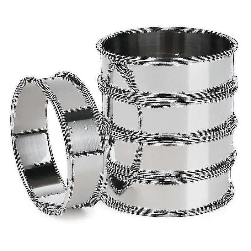 5 Pieces Double Rolled Tart Rings Compatible With Home Restaurant Baking Tools