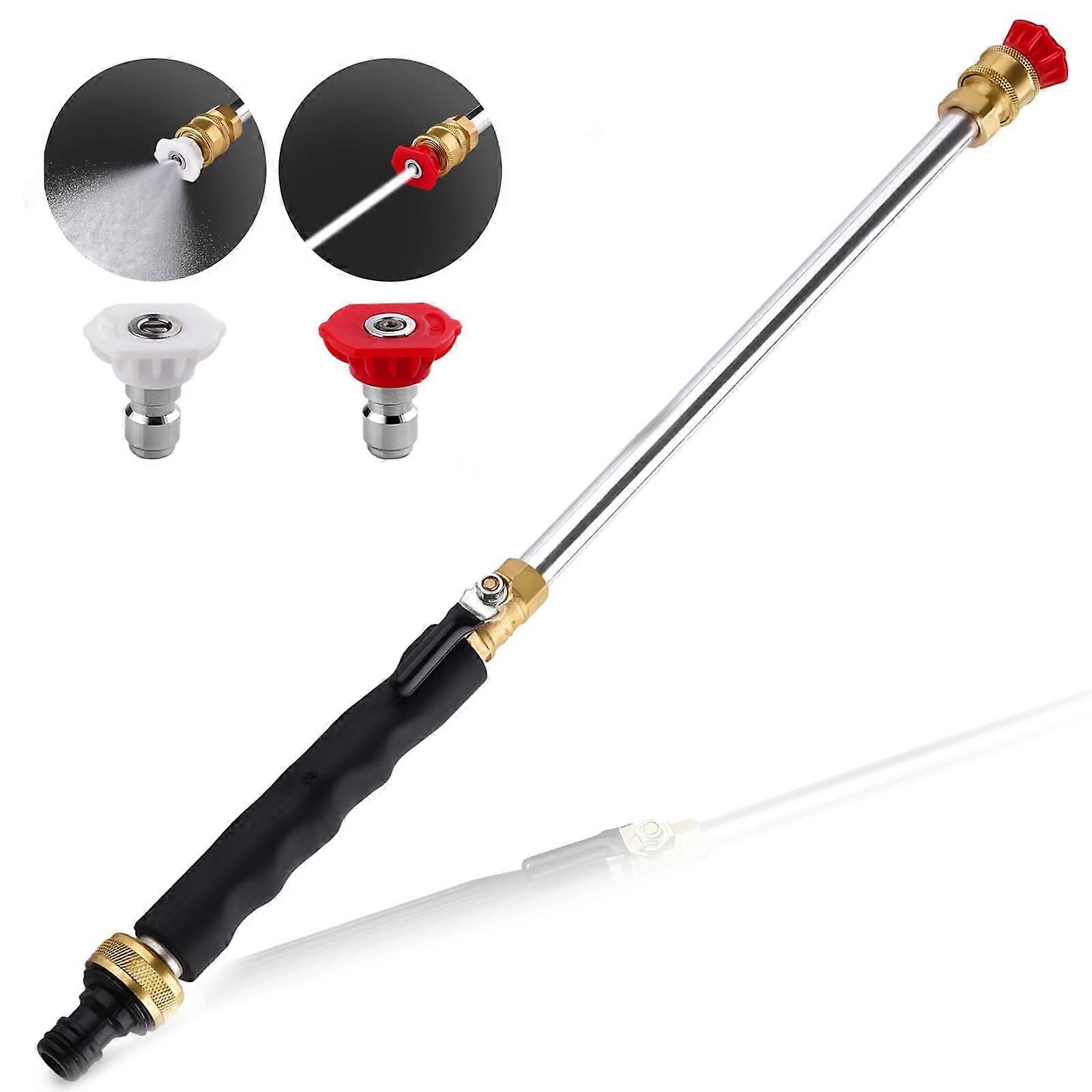 Jet Nozzle Power Washer For Garden Hose With 2 High-Pressure Jet Nozzles Compatible With Standard Hoses