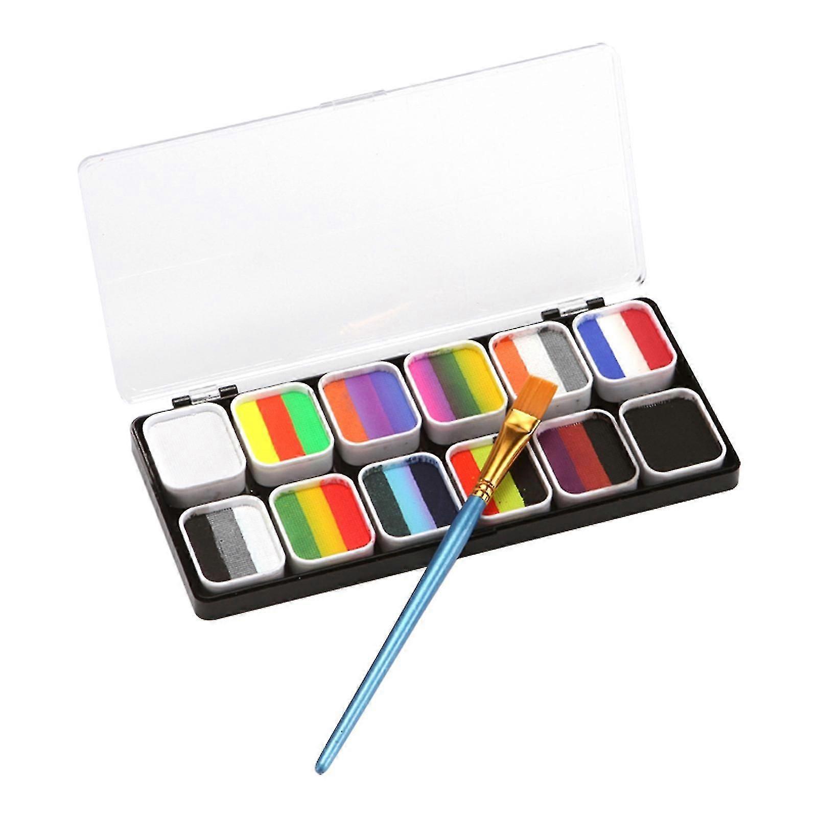 Face Ing Kit 10 S Rainbow Activated S Split Cakes Palette Makeup Faces