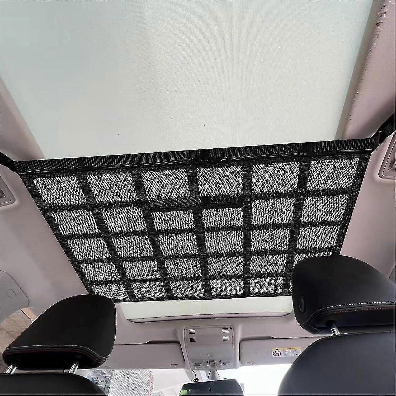 Car Cargo Net,Adjustable Elastic Organizer Net, with a small bag in the , for Most Vehicle Types (90 x 65 cm)