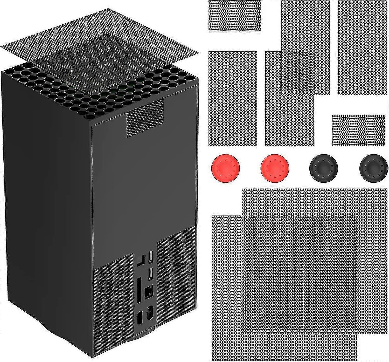 Xbox Series X Staubschutzfilter und 2er-Pack Daumengriffe Kompatibles Zubehör