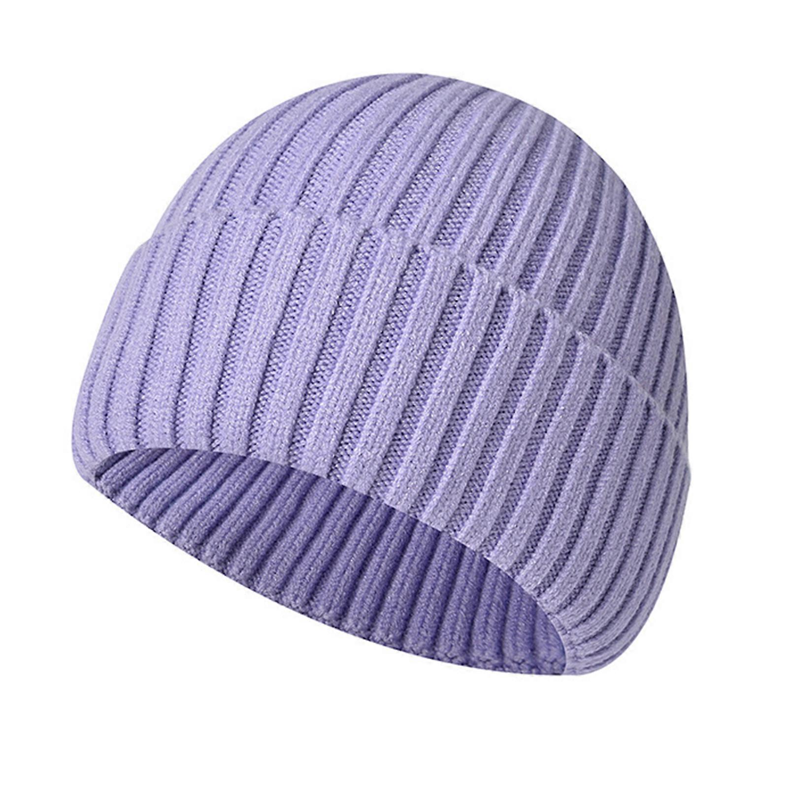 Warm Winter Hats for Men / Women Knit Beanies Breathable & Soft Beanie Hats Color Variety Extended Brim Thick Soft & Stretchy Knit Beanie Hat