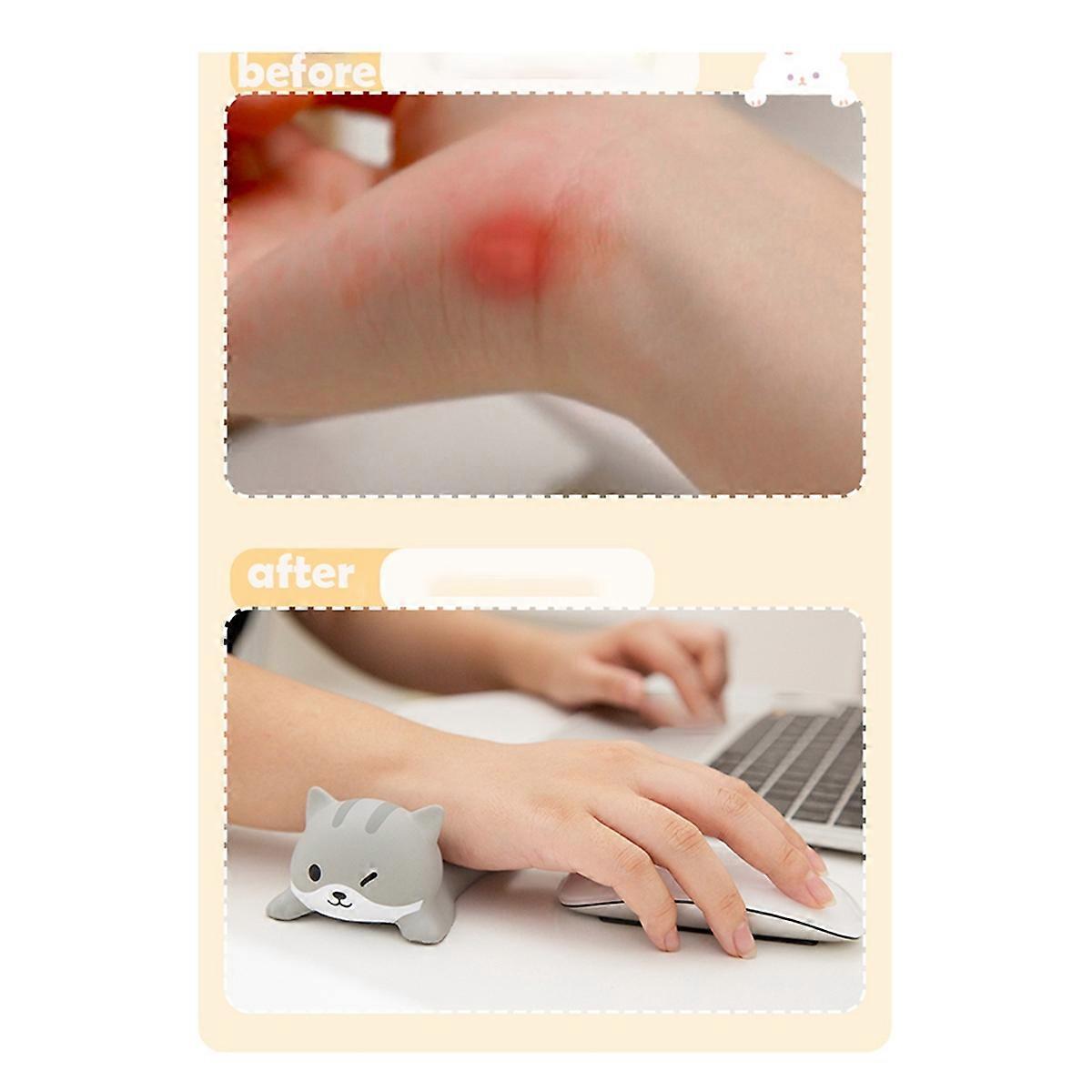 4Pcs Ergonomic Kawaii Wrist Rest Mouse Pad