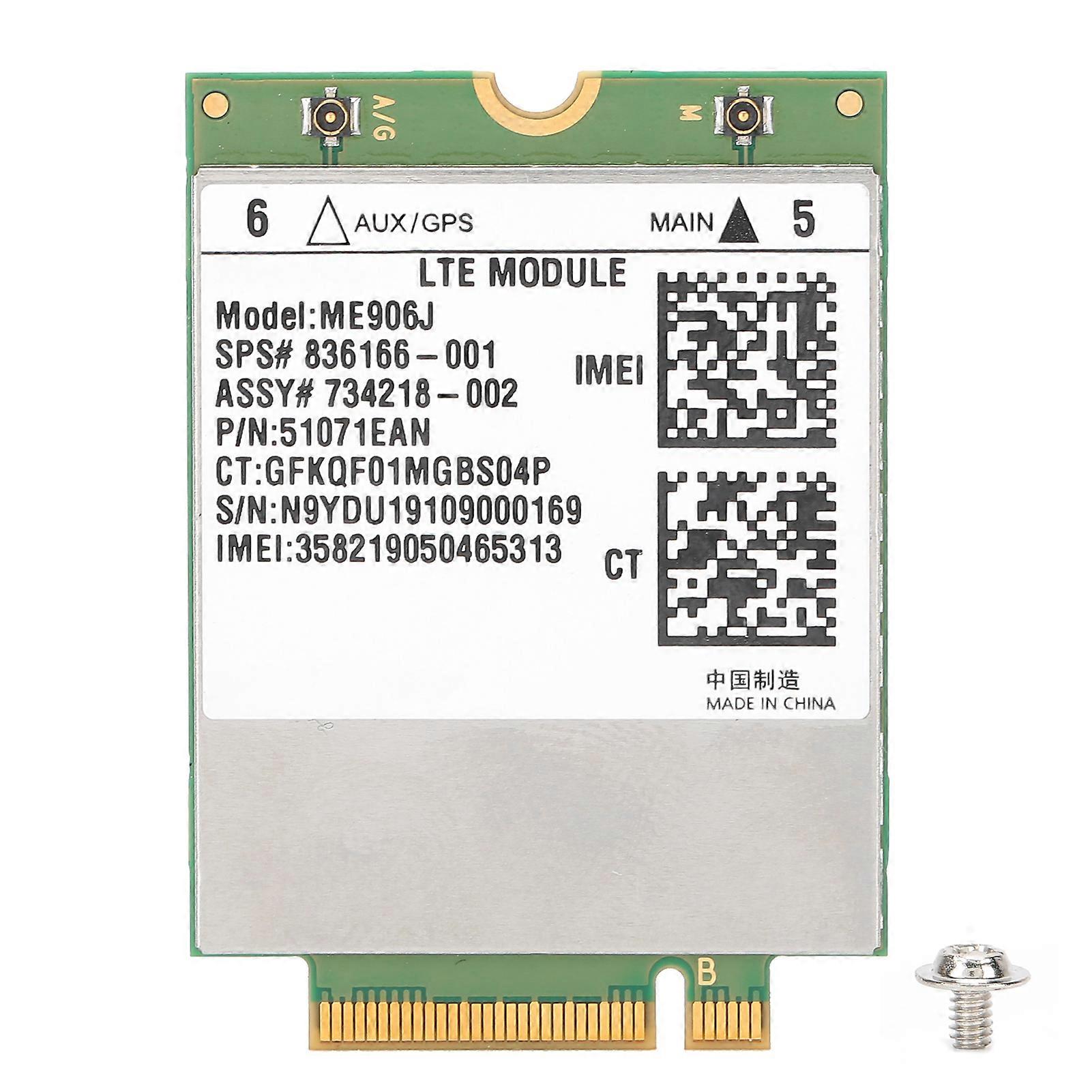 Wireless Network Card FDD 4G LTE Module Model ME906J NGFF / M.2 Electronic Component