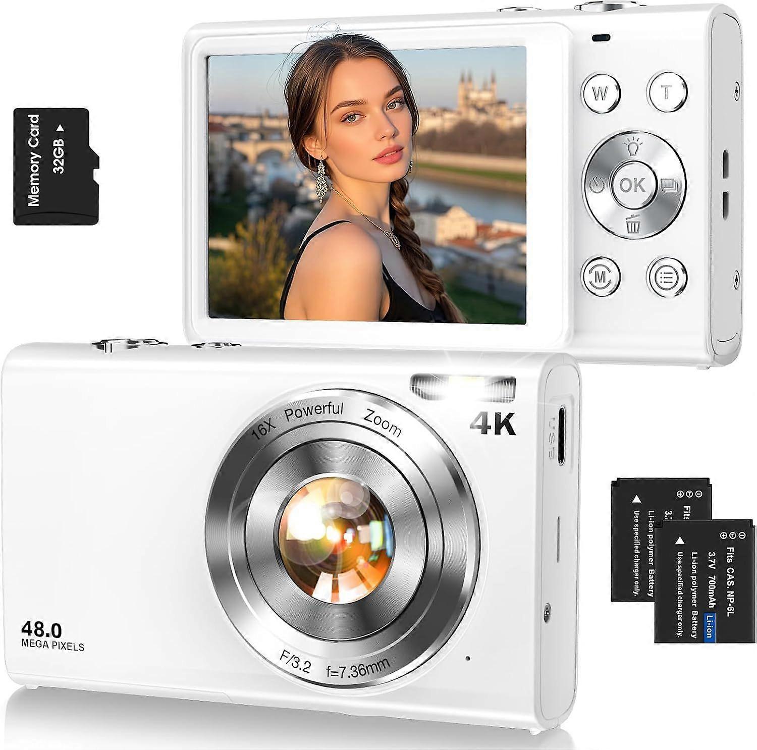 2025 Latest Model  Digital Camera,Autofocus 4K Vlogging Camera for Photography