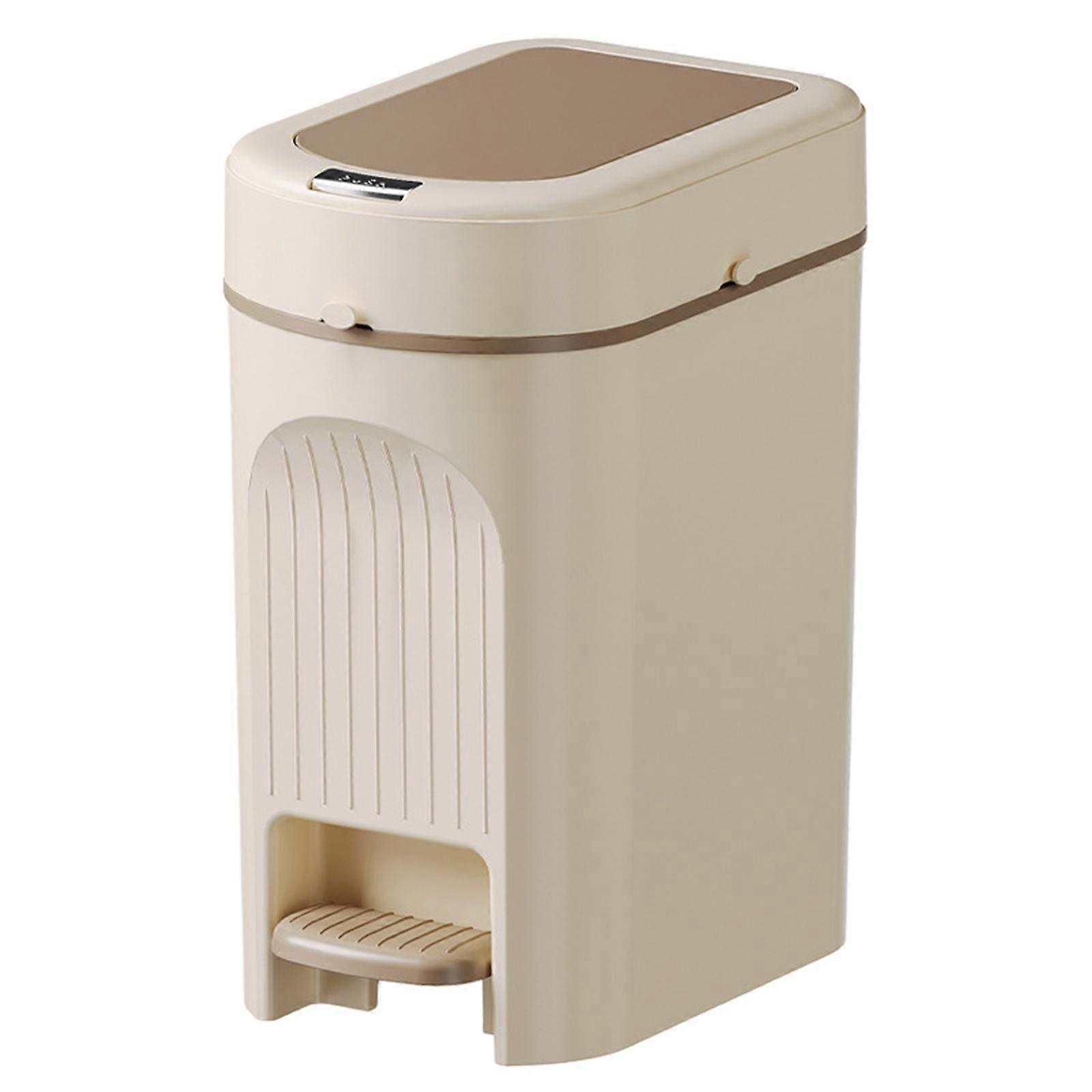 20 Liter Pedal Lid Press Operated Trash Can For Odor Control Great For Home And Office Use Large Capacity Waste Bin