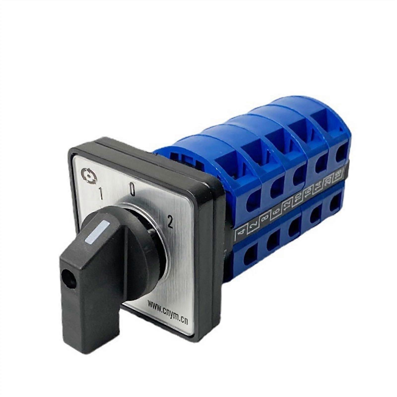 3 Position 5 Poles 25A 690V Changeover Rotary Cam Rotary Switch Silver Contact Control Motor LW2625/5(01)