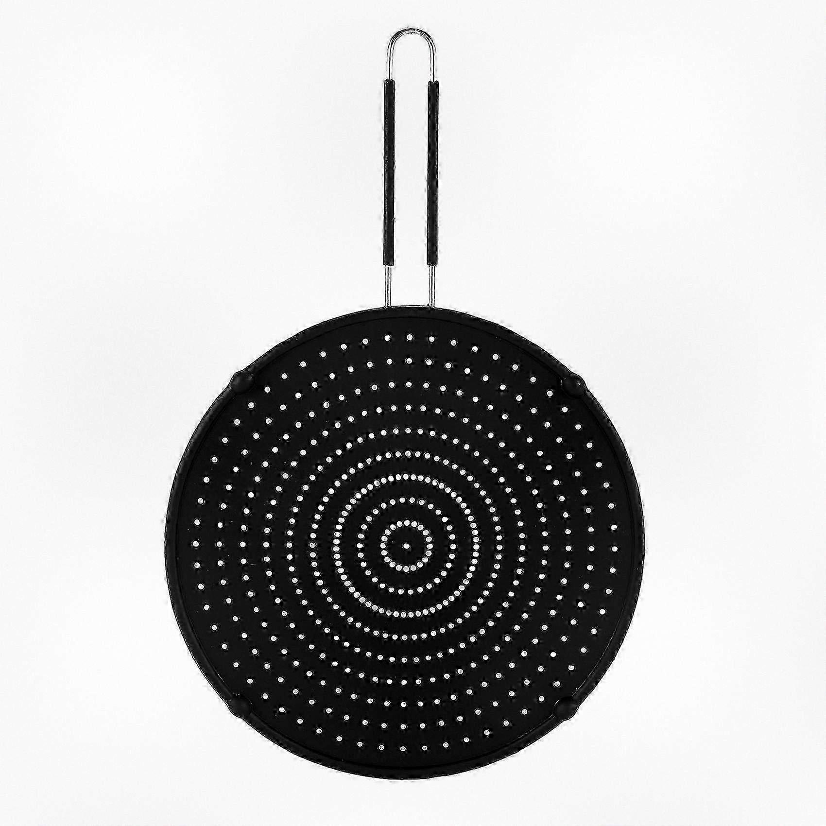 32cm Silicone Splatter Screen Guard Nonstick Oil Grease Lid for Frying Pan Cooking Utensil Compatible with Various Cookware