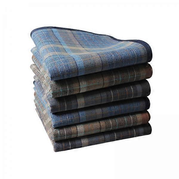 4x 6 Pack for Men 40cm Checkered Bandanas