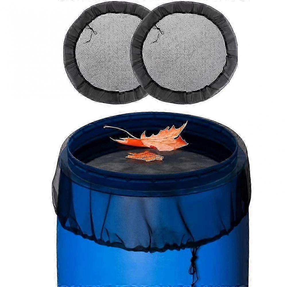 2 Netzabdeckung für Regentonnen - Regentonnennetzabdeckung mit Kordelzug Regentonnennetzgitter