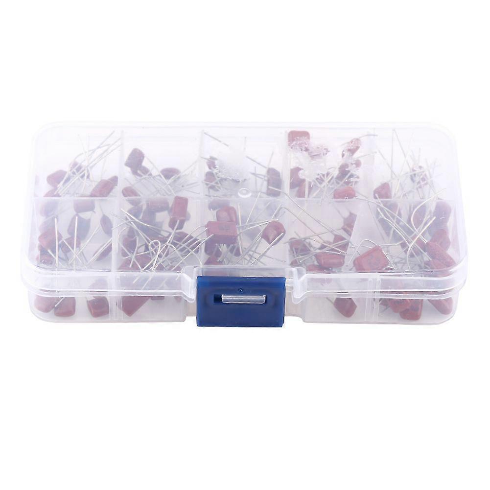High quality 10 types of 100 CBB capacitors in box