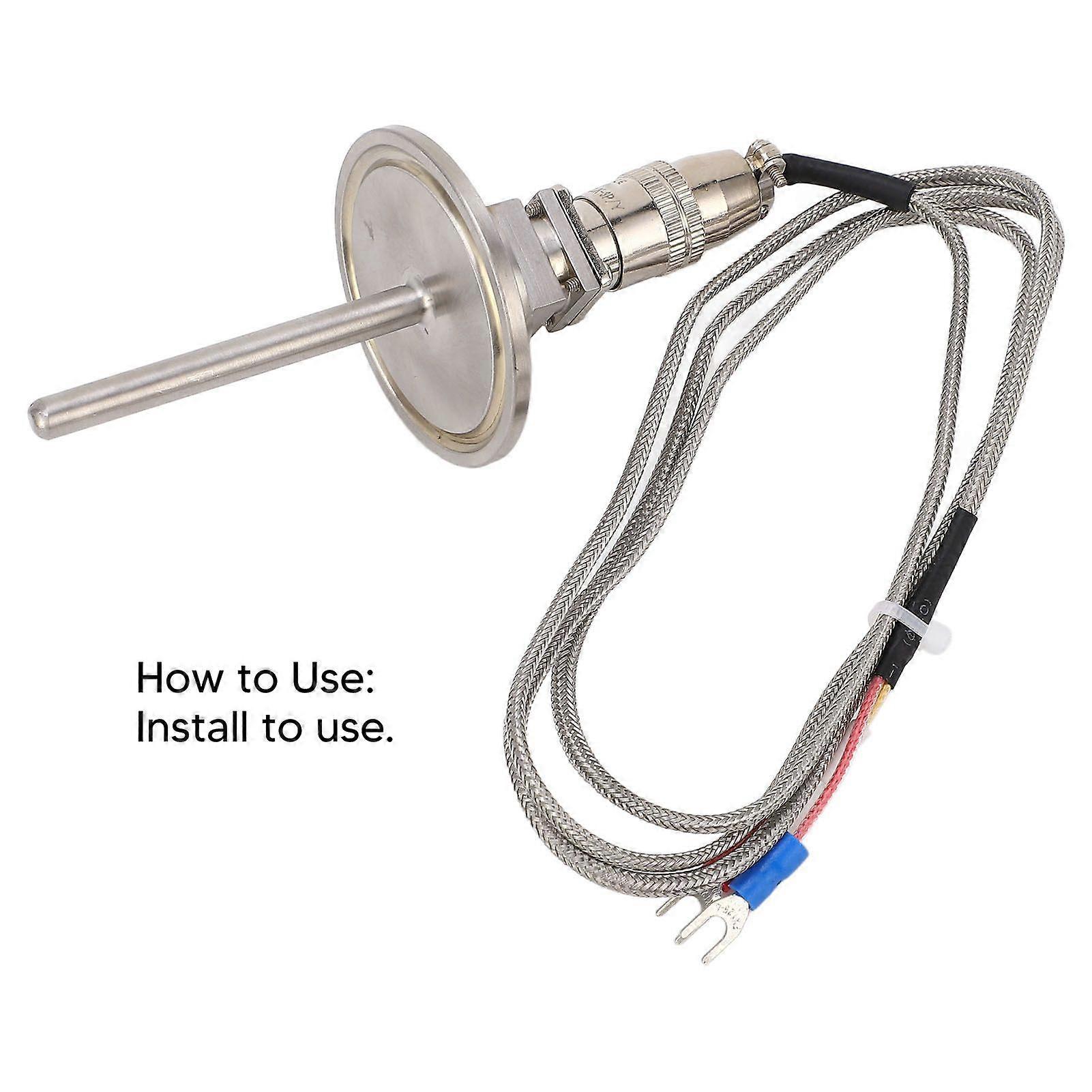 High quality  K type 6mmD 60mmL high temperature quick connector aviation plug 1M (2*0.6)