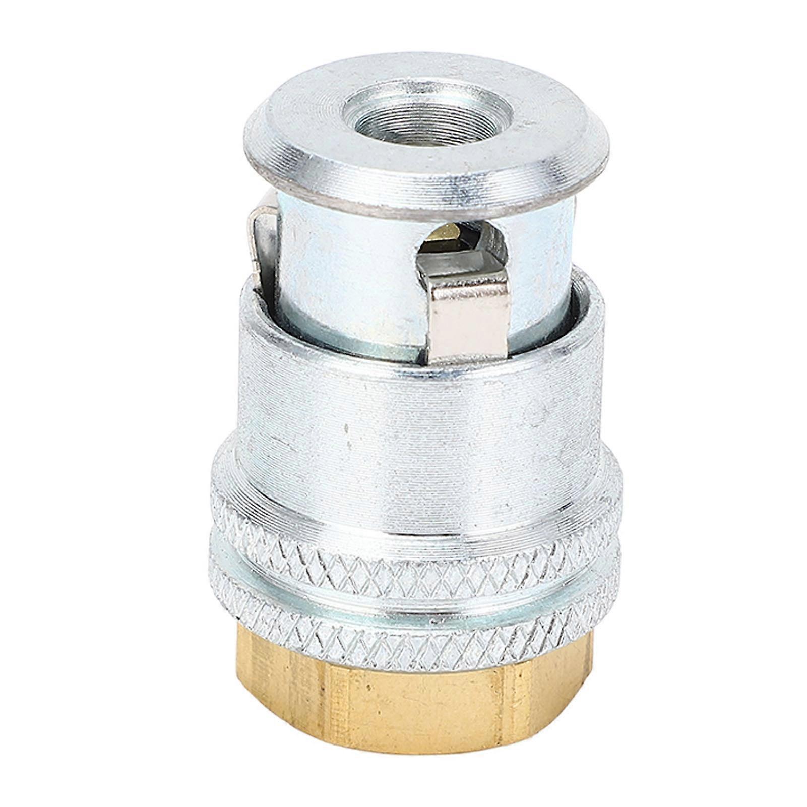 Lock On Air Chuck Efficient Inflation 1/4in FNPT Brass Construction Tire Inflator Chuck for Automobile Tire Air Compressor 