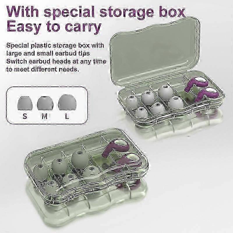 Reusable Silicone Ear Plugs for Sleeping, Soft Noise Reduction Earplugs with Storage Box, Effective Snoring Blocking Hearing Protection