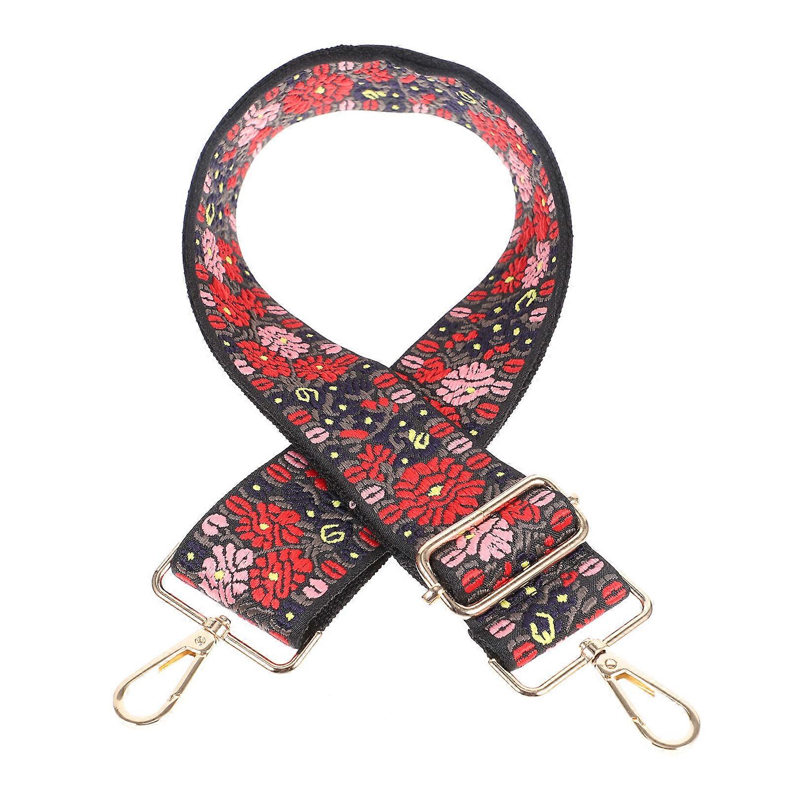 It sounds like you're referring to or looking for an **ethnic style wide adjustable shoulder strap** for handbags. These types of straps are popular