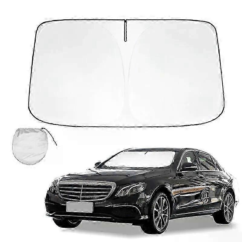 Windshield Sun Shade For Mercedes Benz E Class W213 W211 W212 W214 2006-2024Sunshade Sun Visor Protector Foldable Blocks UV Rays