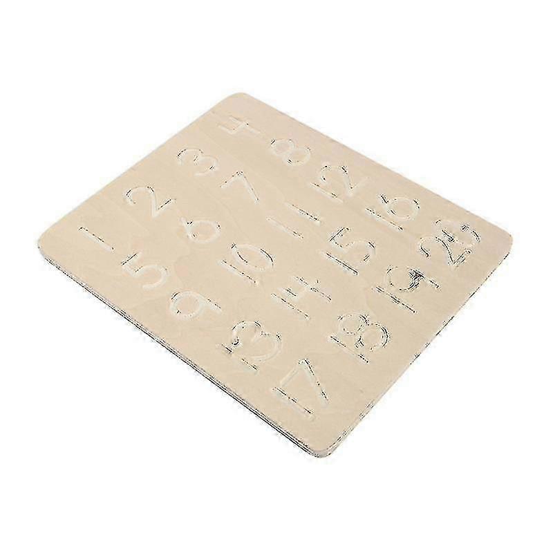 22X18cm Ivory Toy Craft Kits 1 Set Numbers Tracing Wooden Board Writing Practice Board Kids Recognit
