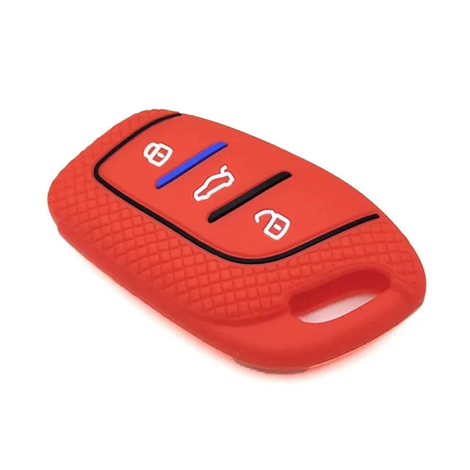 MG4 Silicone Key Cover For 2023 MG4 EV Remote Key Case Compatible With HS GT ZS EV ZX MG5 MG6 RX3 RX5 RX8 ERX5 Crimson