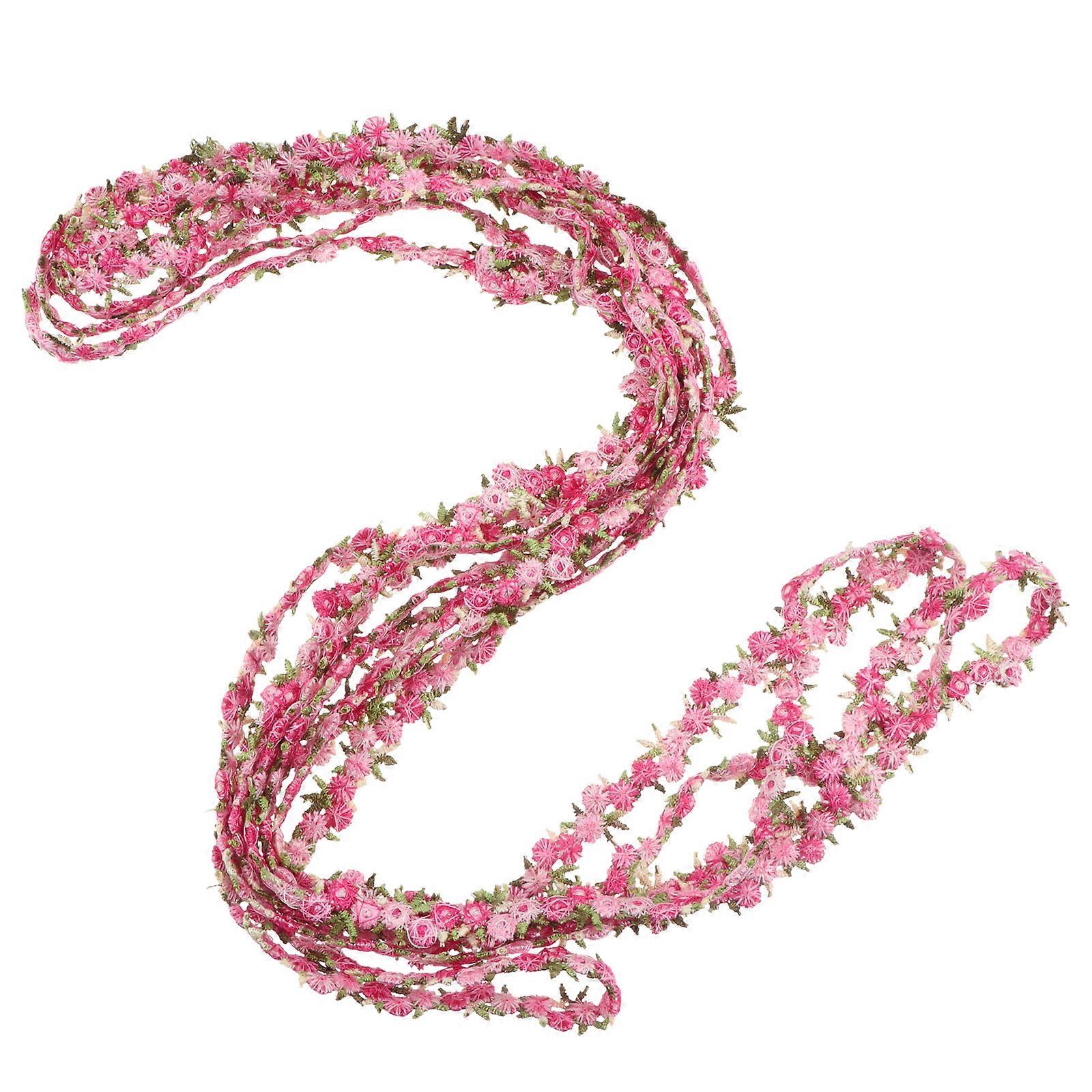 Decorative Floral Ribbon, Ideal for Sewing Projects and Craft Creations, 4.5m