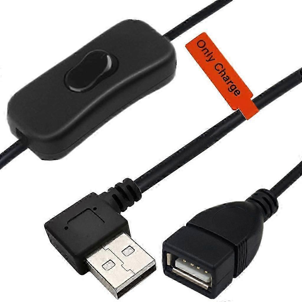 30cm USB Cable with Switch ON/OFF Cable Extension USB Fan Power Supply Line Durable Adapter Toggle for USB Lamp [jkw]