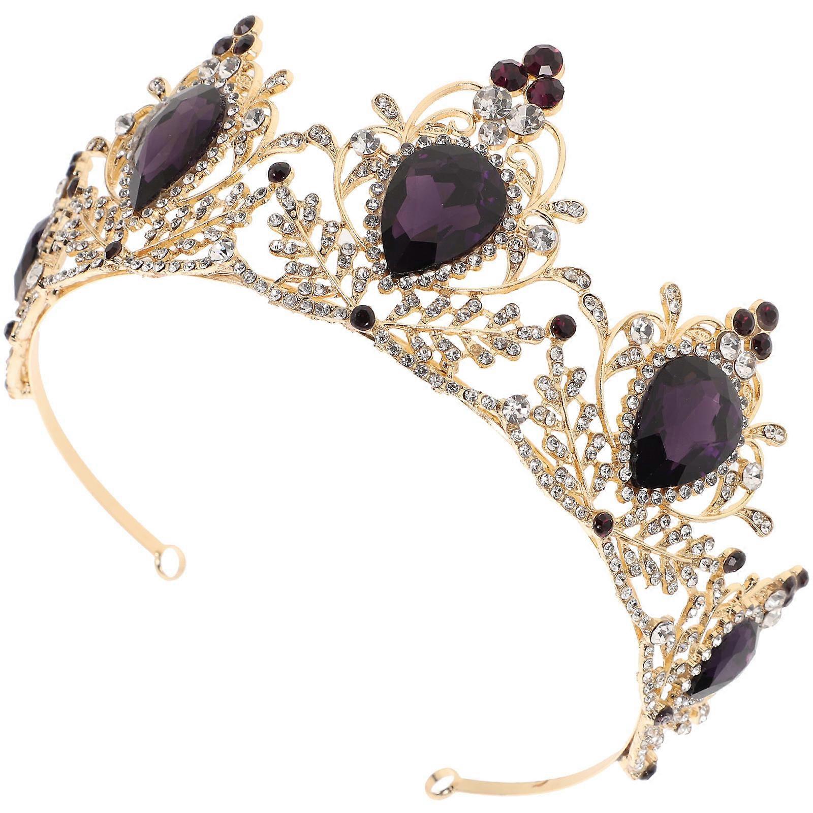 Adult Crown with Baroque Charm, Versatile Use in Weddings and Social Events