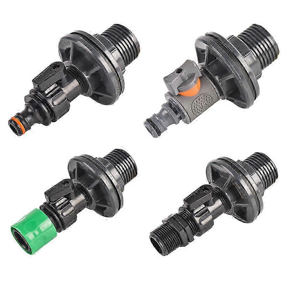 3/4 Inch PVC Spigot Faucet Kit for Rain Barrels, Aquariums, Water Tanks, Tubs, Pools, and Garden Hose Applications