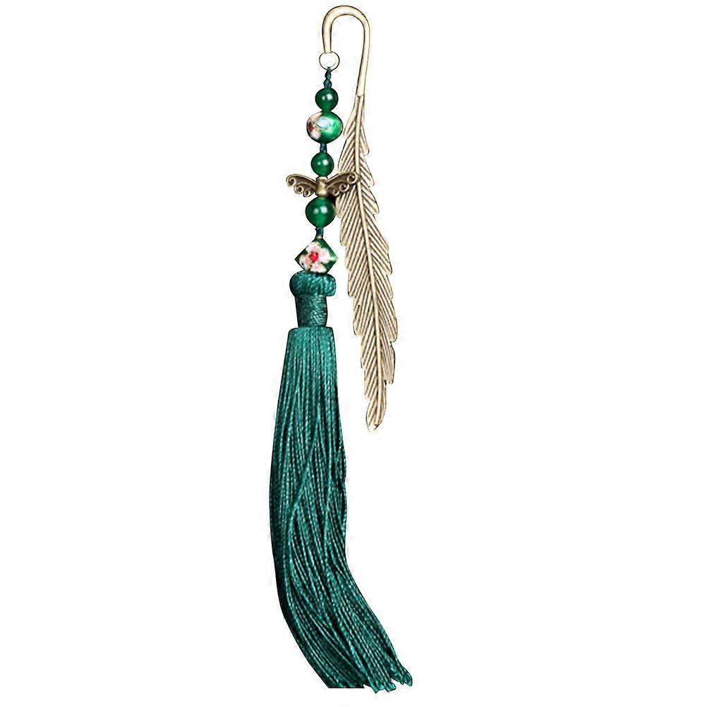 Chinese Classical Bookmark Beautiful Bookmarks Tassel Shape Chinese Style For Learning Enthusiasts 1Pcs