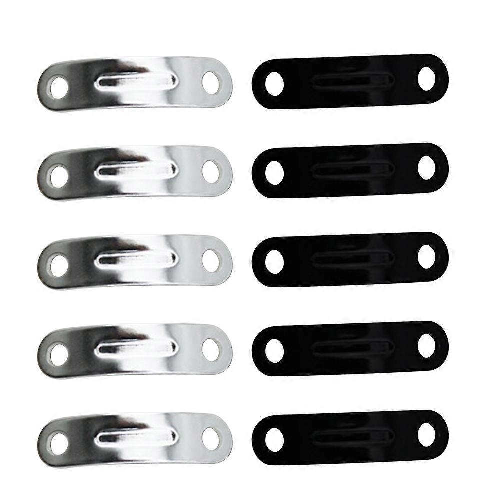 Aluminium Alloy Tent Rope Buckle with Assorted Color for Camping Use 10PCS Mini Arc-shaped 2-hole