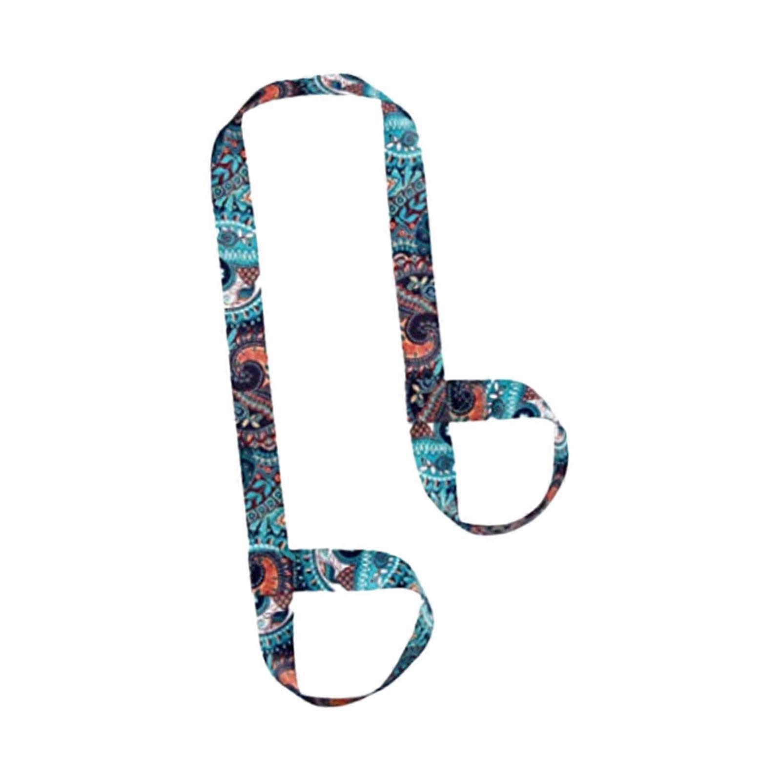 Flexible Yoga Strap for Adults, Lightweight, Portable, Blue, Adjustable Length, Premium Quality Material, Ideal for Stretching