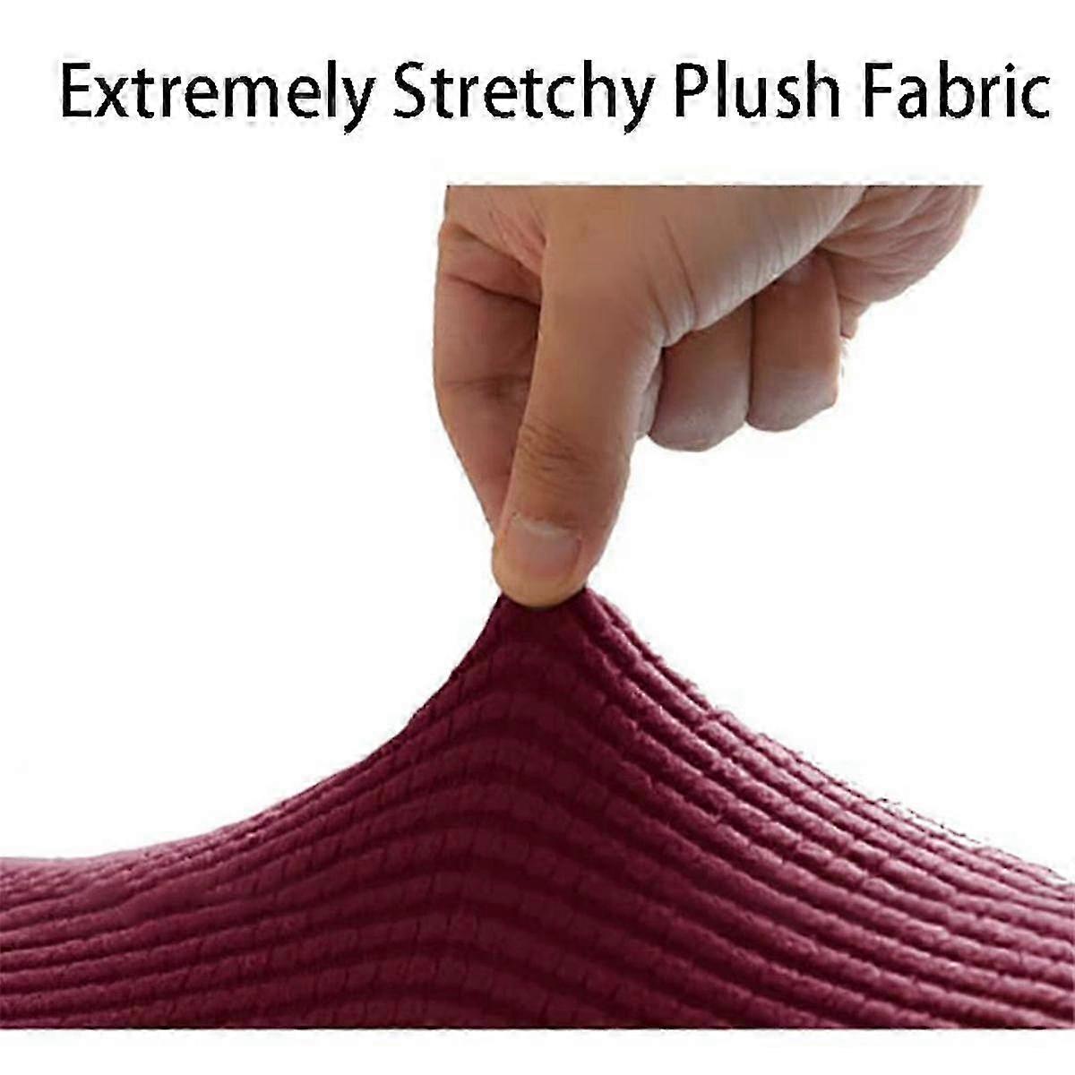 2PCS Soft Stretch Plush Armrest Covers, Stretch Armrest Covers for Chairs/Sofas, Couch Arm Covers,L