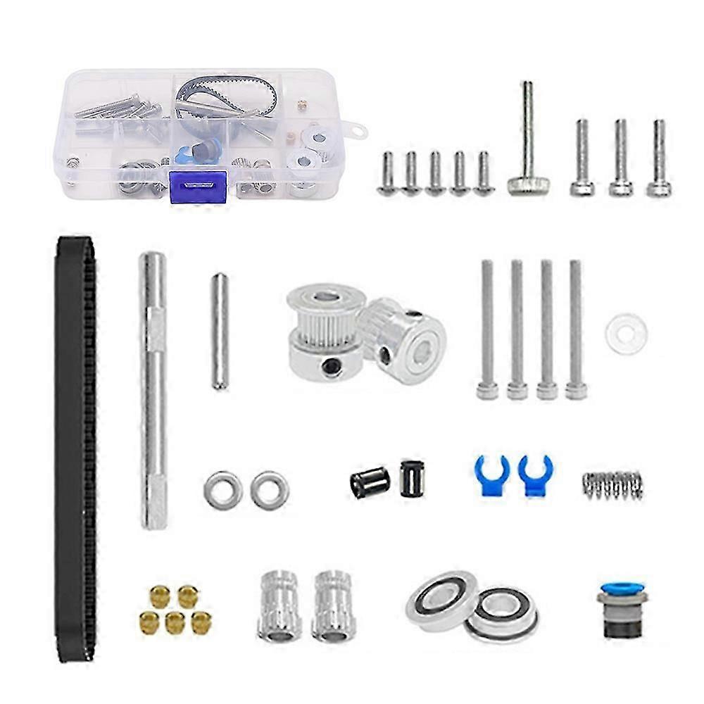 3D Printer Accessories Voron M4 Extruder Kit Compatible with Voron M4 3D Printer Includes GT2 20T Pulley M3 BHCS Screw 188mm GT2 Belt Loop and Storage