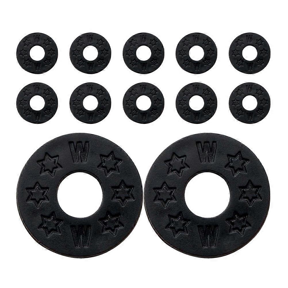 12 Pcs Silicone Guitar Strap Button Gaskets for Tail Pin Buckle – Slip Resistant, Easy Installation, Multi Purpose