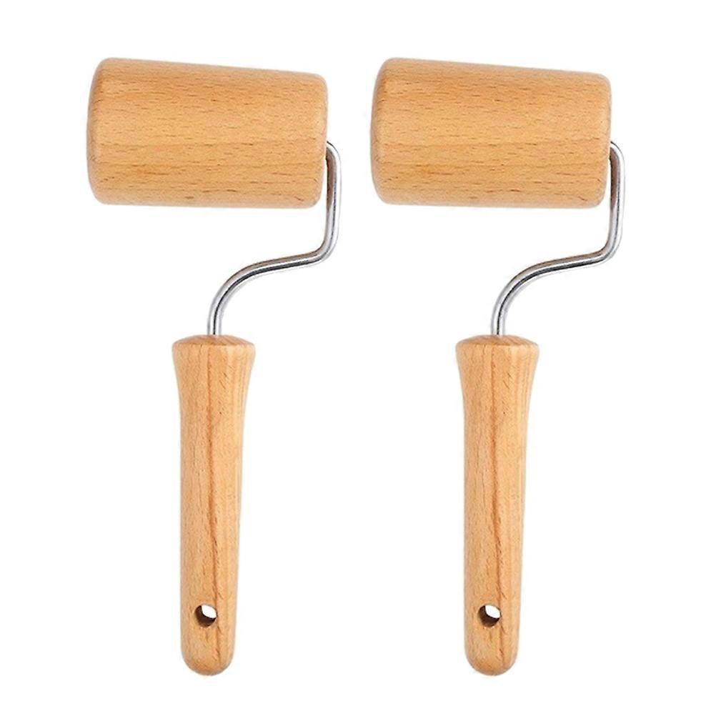 Wooden Rolling Pin Natural Wood Dough Roller for Baking Pizza Cookies Pasta Lightweight Easy to Clean Cooking Tool