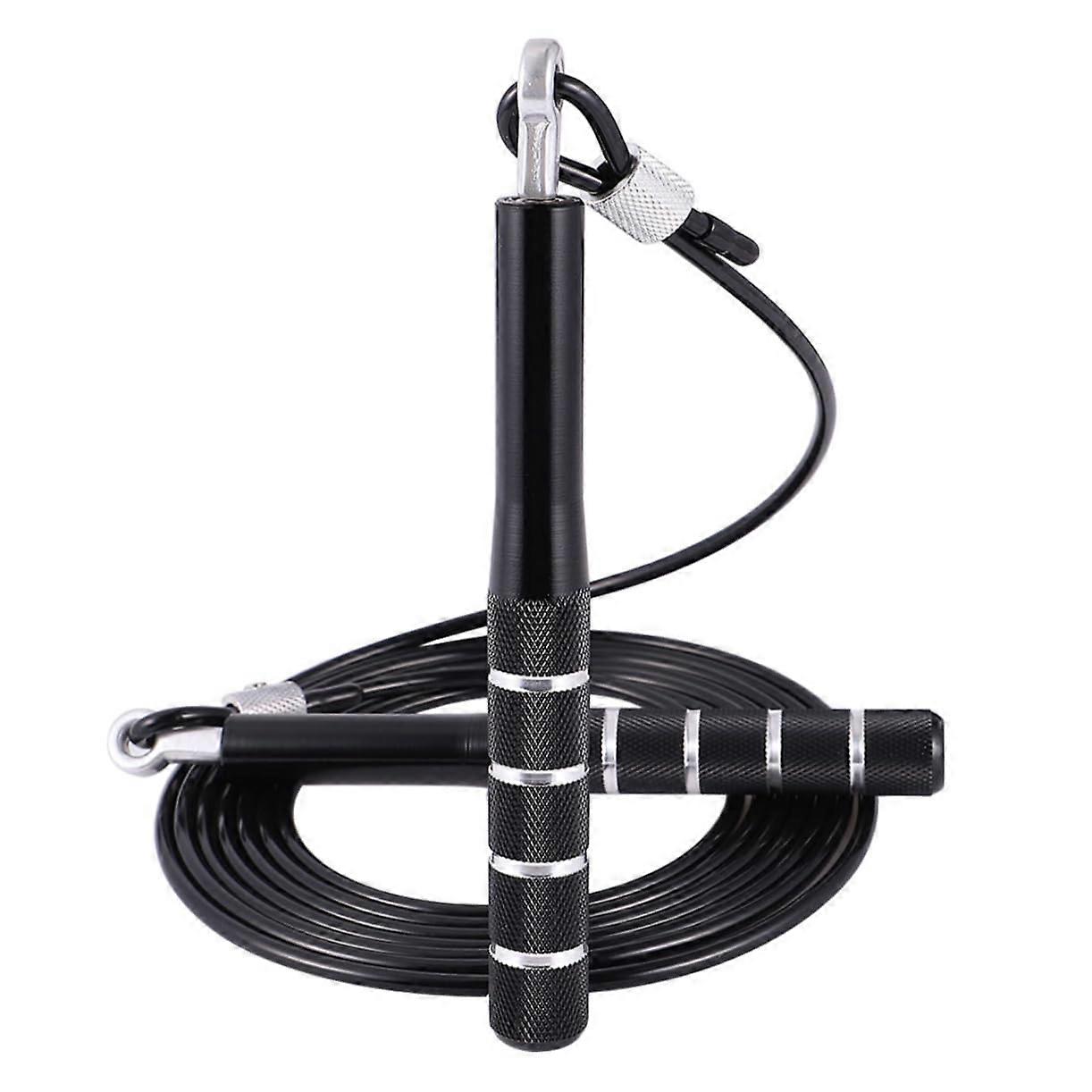 Adjustable Ergonomic Roping Skipping Rope with Aluminum Grips - Non-Slip Design for Fitness and Endurance Training