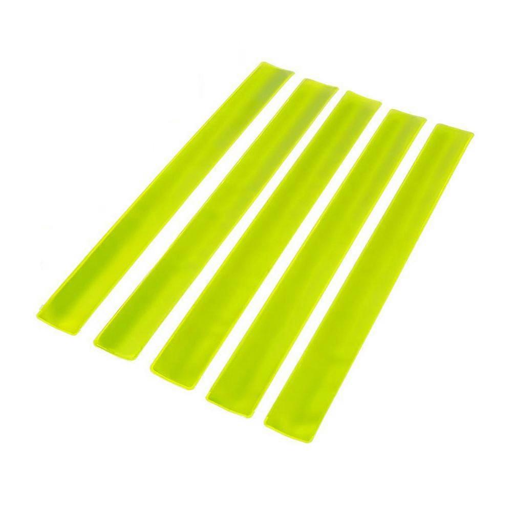High Visibility Wristbands For Night Running Events - 11Pcs Fluorescent Green