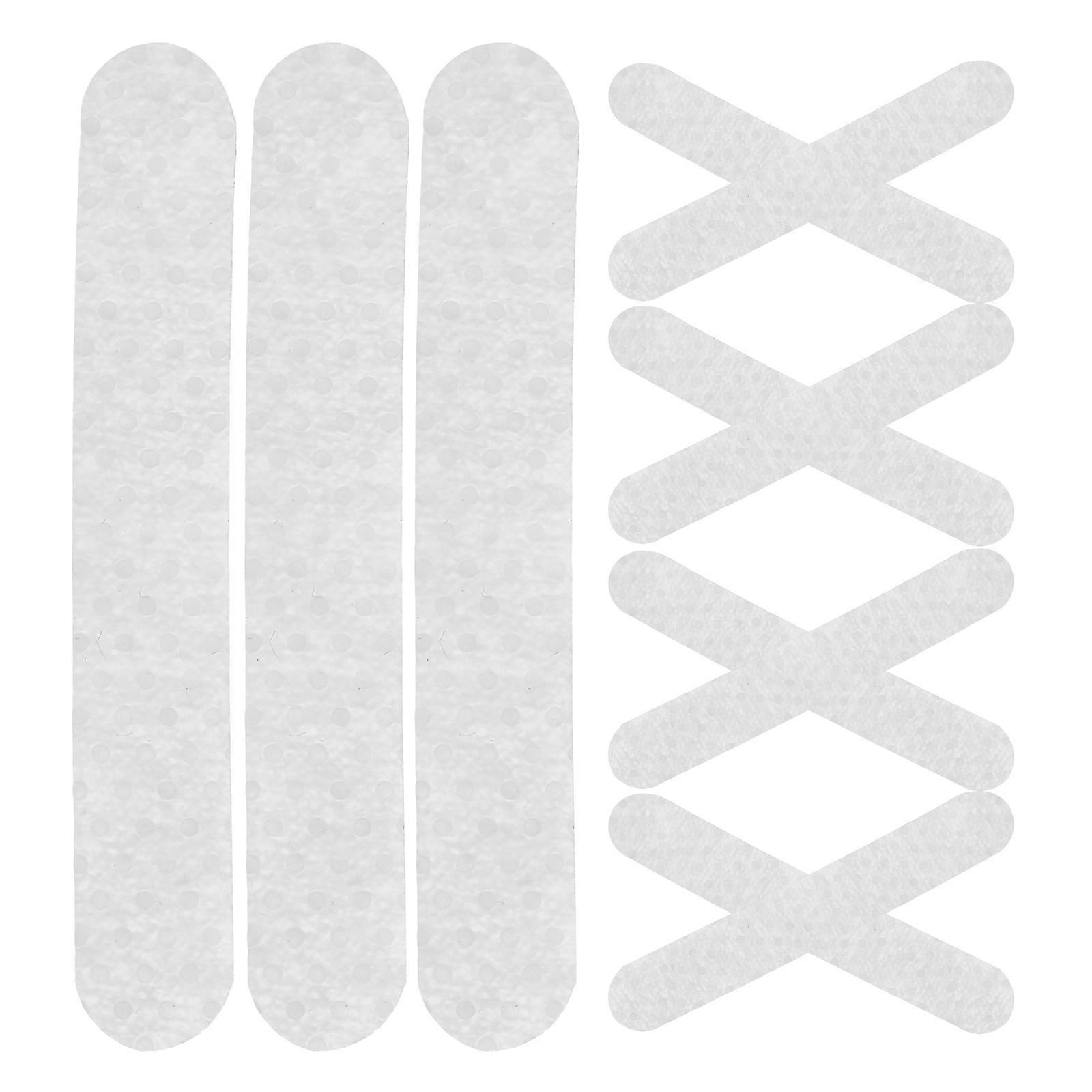 Adhesive Clothes Hanger Strips Non-Slip Hanger Grips for Plastic Hangers Rectangular 100Pcs