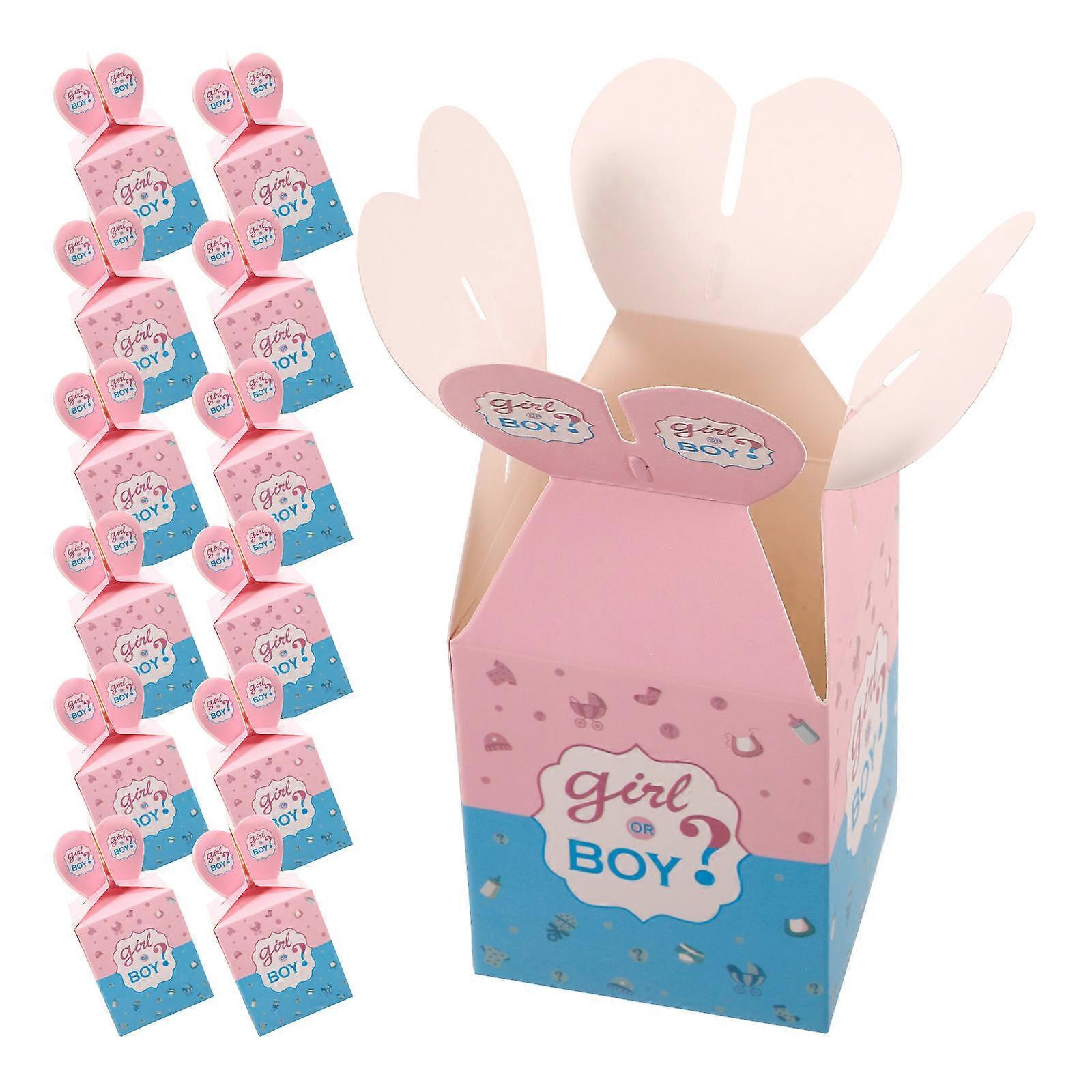 Small Party Favor Boxes Multi-Function Chocolate Boxes For Birthday Party Square Simple Design Storage 50Pcs