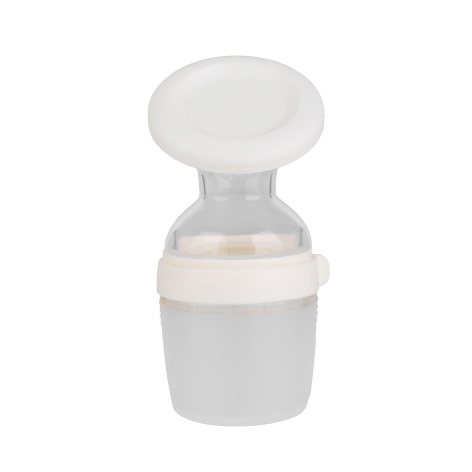 Handheld 150ml Breast Milk Collection Bottle 80mm Wide Mouth Design with Secure Lid for Convenient Use by New Mother  Transparent color