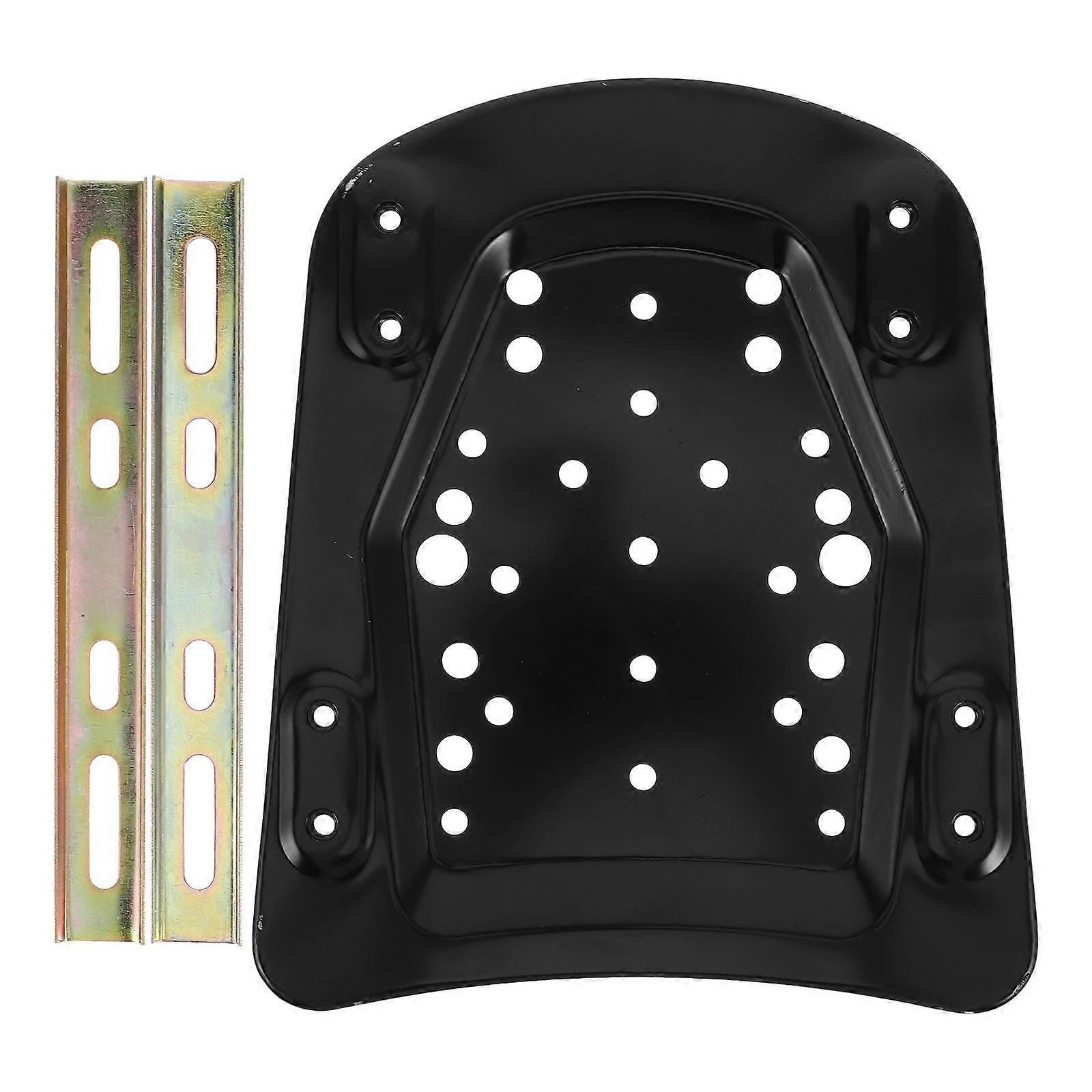 Sturdy Motorcycle Rear Luggage Rack Base Plate Adapter – Thickened Design, Easy Installation for Electric Scooters and , Black Trunk Floor Panel