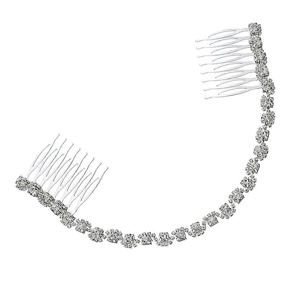 Here's a polished and professional product description for your **Sweet Crystal Hair Adornment Comb**:
**Elegant Crystal Hair Comb – Graceful